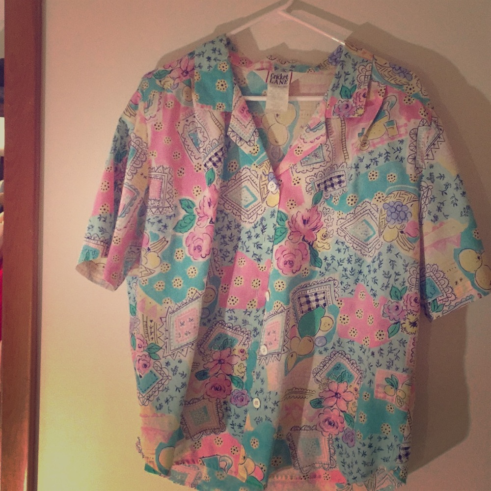 Vintage 90s cricket lane button up